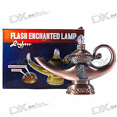 Genie Lamp Shaped 2-LED RGB Flashing Butane Lighter