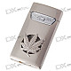 Glede Pattern Blue LED Steel Windproof Butane Lighter