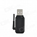 Bluetooth V2.0 + EDR USB Dongle w/ Antenna - Black + Silver