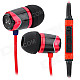 SoundMAGIC E10M In-Ear Earphones w/ Microphone - Black + Red (3.5mm Plug / 130cm-Cable)