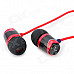 SoundMAGIC E10M In-Ear Earphones w/ Microphone - Black + Red (3.5mm Plug / 130cm-Cable)