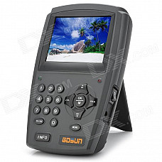 Handheld Multifunction 3.5" LCD Digital Satellite Finder - Black