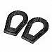 Portable Folding Plastic Smoking Tabacco Pipe Holder Stand - Black (2 PCS)