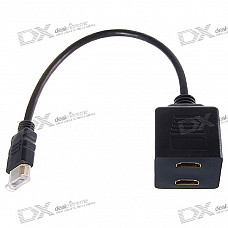 HDMI to 2*HDMI Split Y-Cable (30.5cm)