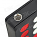 Chinese Dominoes 9 Style Windproof Red Flame Butane Jet Lighter w/ Light - Red + White + Black