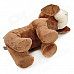 Cute Dog Style Short Plush + PP Cotton Stuffed Toy Doll - Brown