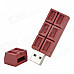 Chocolate Shaped USB 2.0 Flash Drive - Coffee (8GB)