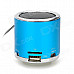 Z-12 Portable Mini Music Speaker w/ FM / TF Slot - Blue + Silver
