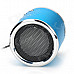 Z-12 Portable Mini Music Speaker w/ FM / TF Slot - Blue + Silver