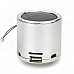 Z-12 Portable Mini Music Speaker w/ FM / TF Slot - Silver