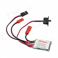 JXH XYS-BL20A 20A DIY Brushed Bidirection Electronic Speed Controller ESC for 1/16 1/18 Cars - Green