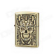 KANTAI Chain Skull Pattern Copper Zinc Alloy Kerosene Oil Lighter - Bronze