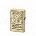 KANTAI Chain Skull Pattern Copper Zinc Alloy Kerosene Oil Lighter - Bronze