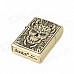 KANTAI Chain Skull Pattern Copper Zinc Alloy Kerosene Oil Lighter - Bronze