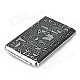 Mysterious Egyptian Glyphs Stainless Steel Cigarette Case - Black + Gray