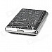 Mysterious Egyptian Glyphs Stainless Steel Cigarette Case - Black + Gray