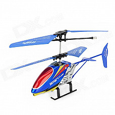 JIA QI TT1005 USB Rechargeable 2-CH IR Control R/C Helicopter - Blue + Yellow + Red (4 x LR44)