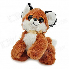 Cute Cartoon Puppy Style Stuffed Plush Doll Toy - Brown + White + Black