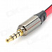 3.5mm Male to Dual Female Audio Split Y-Cable - Black + Red (22CM-Length)