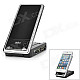 Mobile Phone Stand Holder + CF / SD / MMC / MS / XD / TF / M2 Card Reader - Black + Silver