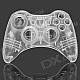 Protective ABS Full Shell Case Set for Xbox 360 Wireless Control - Translucent