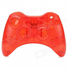 Protective ABS Full Shell Case Set for Xbox 360 Wireless Control - Translucent Red