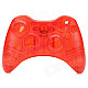 Protective ABS Full Shell Case Set for Xbox 360 Wireless Control - Translucent Red