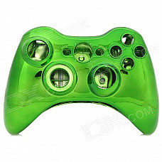 Protective Electroplating ABS Full Shell Case Set for Xbox 360 Wireless Control - Green