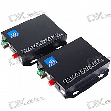 HSGQ 1-CH Video + Rs232/485 Data Optical Transmitter & Receiver (PAL/NTSC/SECAM)