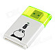 Kawau C311 Super Speed USB 3.0 SD / SDHC / SDXC / MMC Card Reader - White + Translucent Green