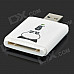 Kawau C311 Super Speed USB 3.0 SD / SDHC / SDXC / MMC Card Reader - White + Translucent Green