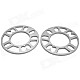 8mm Zinc Alloy Wheel Hub Gasket - Silver (2 PCS)