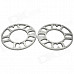 8mm Zinc Alloy Wheel Hub Gasket - Silver (2 PCS)