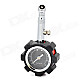 High Precision Stainless Steel + ABS Car Tire Pressure Gauge / Meter w/ Reset Function - Black