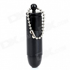 FS763A Mini Bullet Shape Cotton Refill Oil Lighter - Black