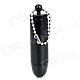 FS763A Mini Bullet Shape Cotton Refill Oil Lighter - Black