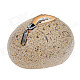 Cute Stone Style Resin Piggy Bank - Beige