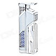 FS260 Zinc Alloy Windproof Blue Flame Butane Jet Lighter w/ Bottle Opener - Silver