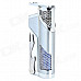 FS260 Zinc Alloy Windproof Blue Flame Butane Jet Lighter w/ Bottle Opener - Silver