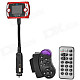 Bluetooth v2.0 Car MP3 Player w/ SD + Hands-free Speakerphone - Black + Red