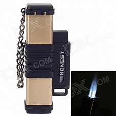 HONEST Fashion Windproof Butane Lighter- Gold + Black