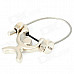 MW67 Novelty Fashionable Weightlifting Style Zinc Alloy Key Ring - Silver