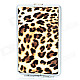 Sexy Leopard Pattern PU Leather + Stainless Steel Cigarette Case - Black + Brown + Silver