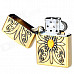 KANTAI Crystal-inlaid Cross Sword Pattern Copper Zinc Alloy Kerosene Oil Lighter - Bronze