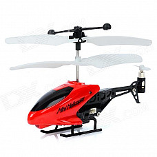 Lead Honor LH1210 Mini 3.5CH Plastic IR RC Helicopter w/ Gyroscope - Red + Black (3 x AG10)