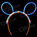 MXZ-003 Cute Stylish Glow-in-the-dark DIY Plastic Hair Band w/ Glow Stick - Yellow + Transparent