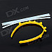 MXZ-003 Cute Stylish Glow-in-the-dark DIY Plastic Hair Band w/ Glow Stick - Yellow + Transparent