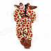 Lazy Cute Cow Style Hands-in-Head Filled PP Cotton Toy w/ Suction Cup - Brown + Beige + White