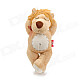 Cute Corrupt Sleep Lion Style PP Cotton Doll Toy w/ Suction Cup - Brown + Beige