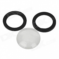 Waterproof Case Lens + Rubber Ring for Gopro Hero1 / Hero2 - Black + Transparent